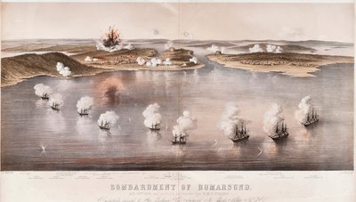 Bombardement af Bomarsund, 1854 af Edwin Thomas Dolby