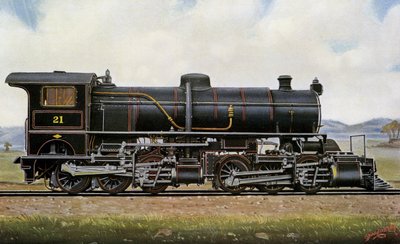 Damplokomotiv nr. 21. Blandt mongolerne: Mallet Compound Service i Khingan-bjergene, Peking - Kalgang Railway af Edwin Thomas Rudd