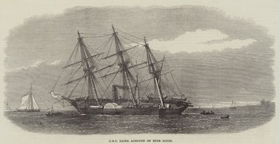 HMS Racer grundstødte på Ryde Sands af Edwin Weedon