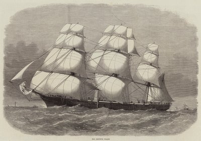 HM Corvette Volage af Edwin Weedon