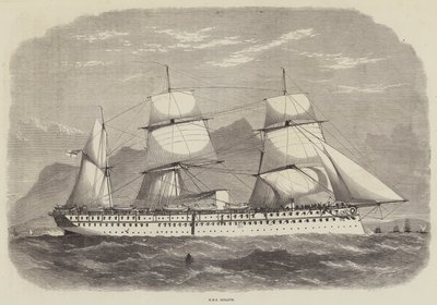Indien og prinsen af Wales, HMS Serapis af Edwin Weedon