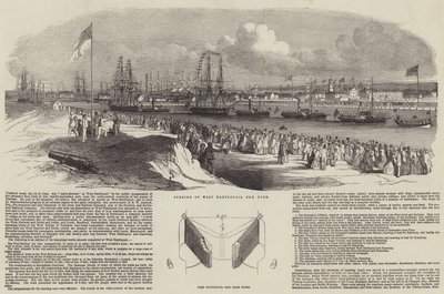 Åbning af West Hartlepool New Dock af Edwin Weedon