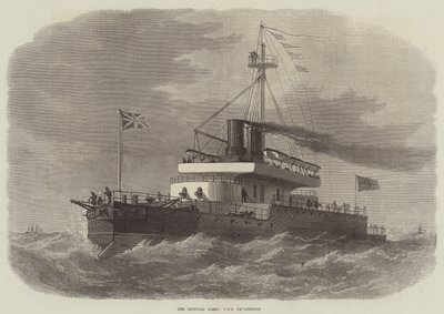 Vores jernbeklædte flåde, HMS Devastation af Edwin Weedon