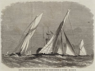 Royal London Yacht Club Match, Sphinx og Volante runder i Southend af Edwin Weedon
