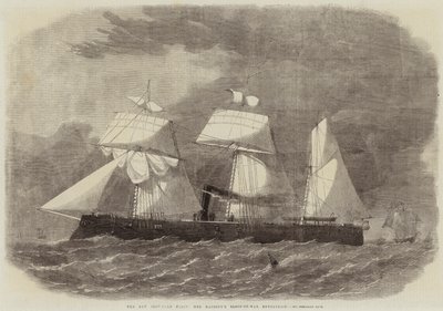 Den nye jernbeklædte flåde, Hendes Majestæts Sloop-of-War Enterprise af Edwin Weedon
