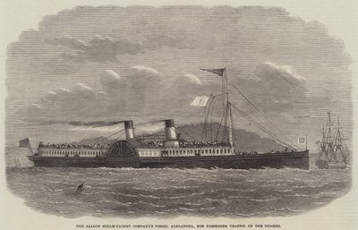 Saloon Steam-Packet Companys fartøj Alexandra, til passagertrafik på Themsen af Edwin Weedon