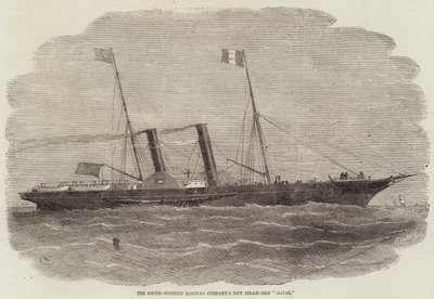 Det sydvestlige Jernbaneselskabs nye Dampskib Havre af Edwin Weedon