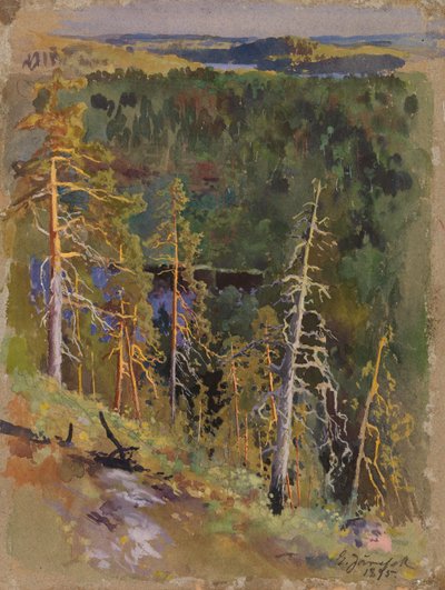 Skovlandskab af Eero Järnefelt