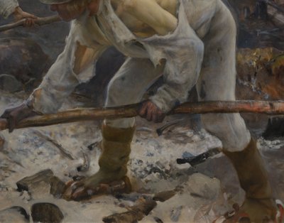 Under åget (Afbrænding af kvas) af Eero Järnefelt