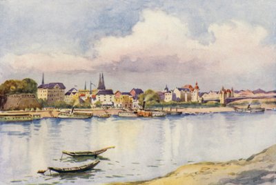 Rhinen: Bonn (farvelitografi) af Effie Jardine