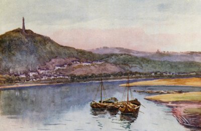 Rhinen: Mosel ved Trier, Treves (farvelitografi) af Effie Jardine