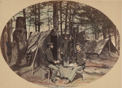 Life in Camp, 6th Corps hovedkvarter, ca. 1864. af Egbert Guy Fowx