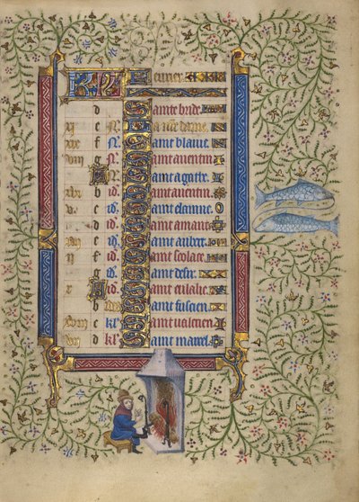 Kalenderside for februar; At holde varmen: Fiskene af Egerton Master