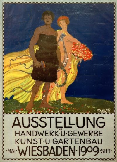 Udstilling for håndværk og handel, kunst og gartneri, Wiesbaden af Egon Josef Kossuth