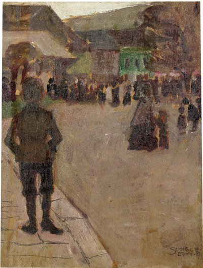Før Leopoldidagen i Klosterneuburg, 1907 af Egon Schiele