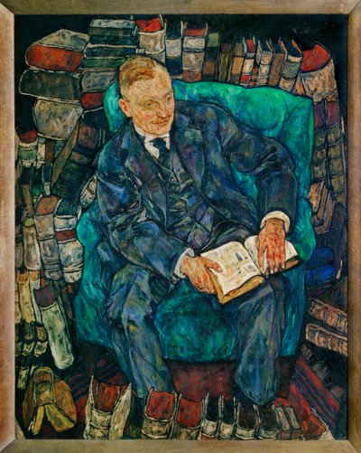 Bildnis Dr. Hugo Koller ... (maleri på lærred) af Egon Schiele