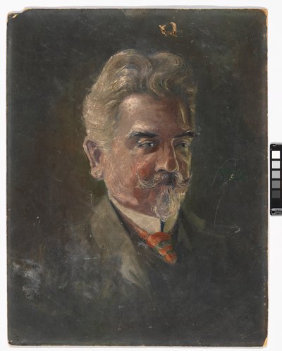 Portræt af Leopold Czihaczek i trekvartprofil af Egon Schiele