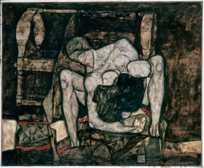 Blinde Mutter [Blinde mor] (olie på lærred) af Egon Schiele