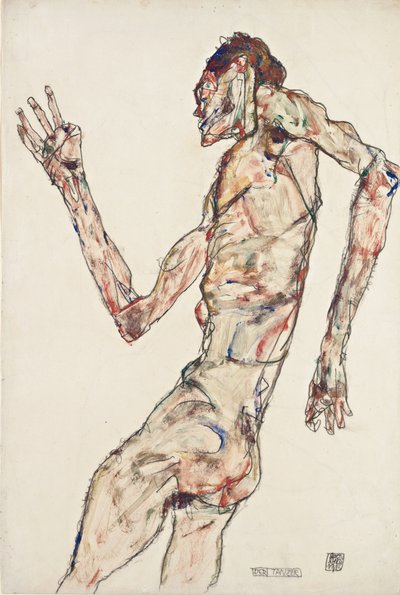 Danseren af Egon Schiele