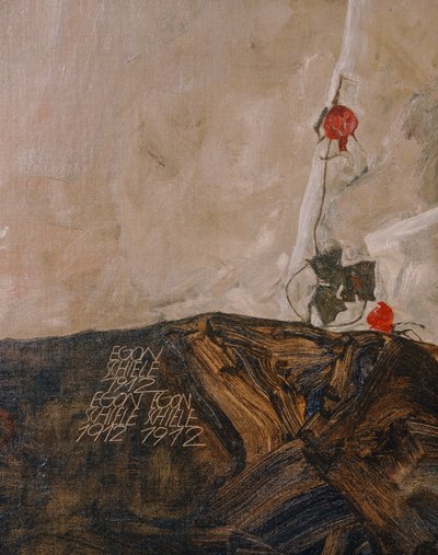 Die Eremiten (olie på lærred) af Egon Schiele
