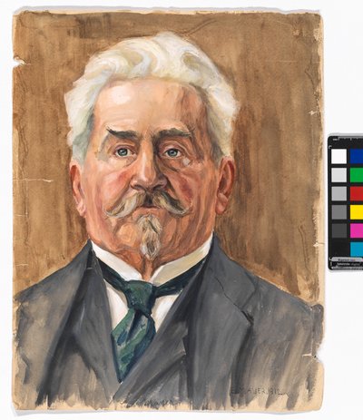 E. Mayer: Portræt af Leopold Czihaczek af Egon Schiele