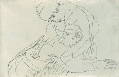 Omfavnelse, 1914 af Egon Schiele