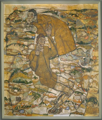 Flyder væk, den blinde af Egon Schiele