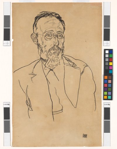 Heinrich Gomperz, universitetsprofessor, dr. phil. af Egon Schiele