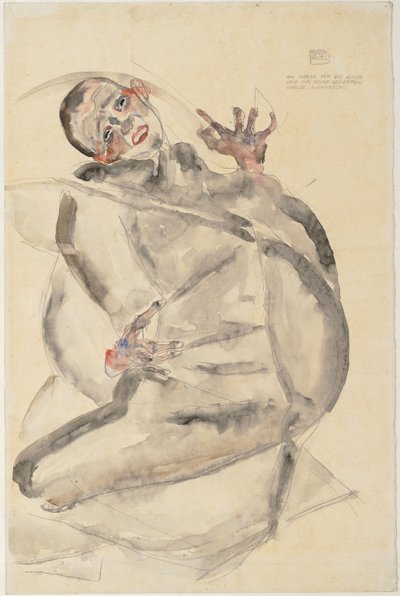 Jeg vil gerne udholde for kunst og mine kære, 1912 af Egon Schiele