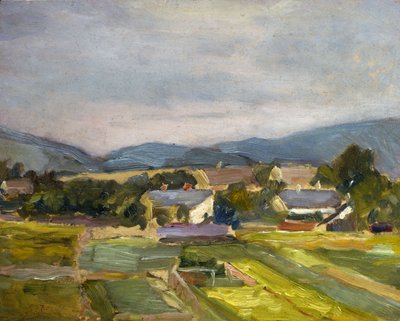 Landskab i Nordøstrig, 1907 af Egon Schiele