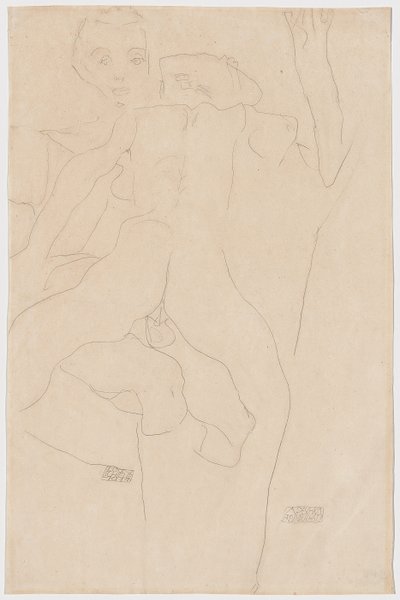 elskere Kærligt par, 1911 af Egon Schiele