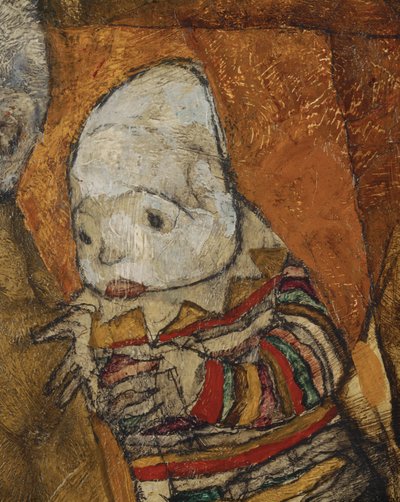Mor med to børn (olie på lærred) af Egon Schiele