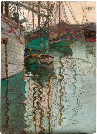 Port of Trieste, 1907 af Egon Schiele