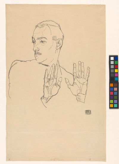 Portræt af Arthur Roessler af Egon Schiele