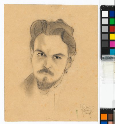 Portrætstudie af Anton Peschka af Egon Schiele