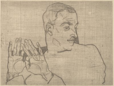 Portræt af Arthur Roessler af Egon Schiele