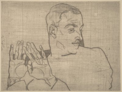 Portræt af Arthur Roessler af Egon Schiele