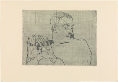Portræt af Arthur Roessler af Egon Schiele