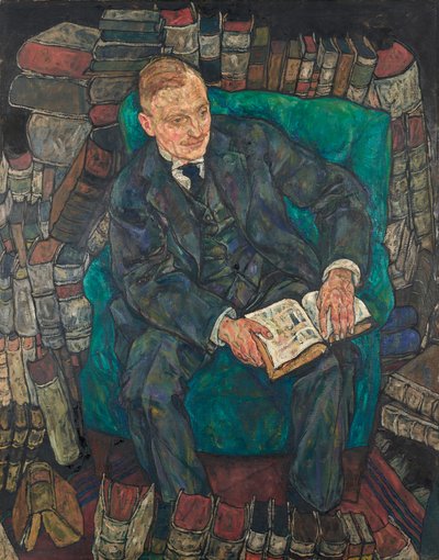 Portræt af Dr. Hugo Koller, 1918. af Egon Schiele