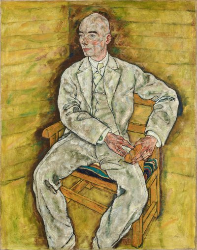 Portræt af Victor Ritter von Bauer, 1918. af Egon Schiele