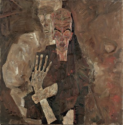 „Selvseer“ II („Død og mand“) af Egon Schiele