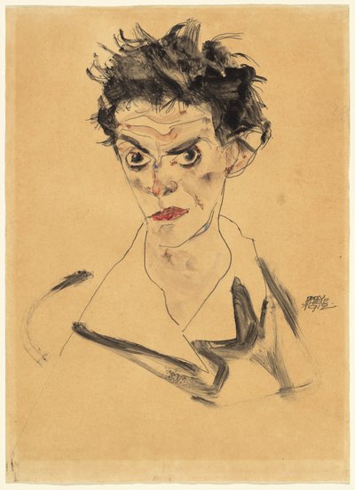 Selvportræt af Egon Schiele