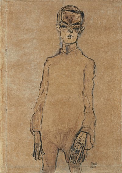 Selvportræt, 1910 af Egon Schiele