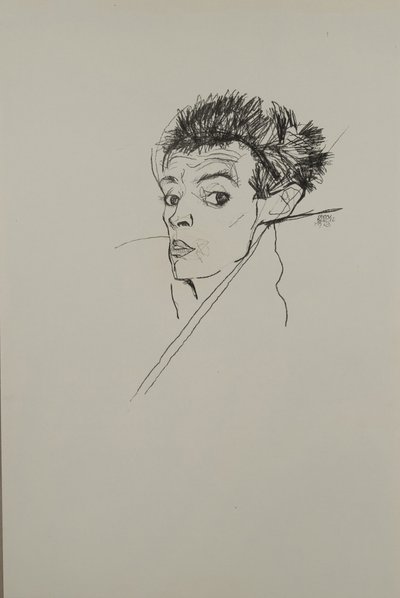 Selvportræt, 1913 af Egon Schiele