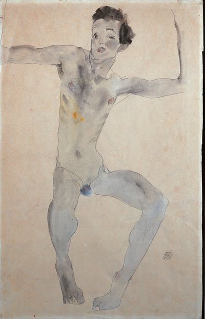 Selvportræt, 1911 af Egon Schiele