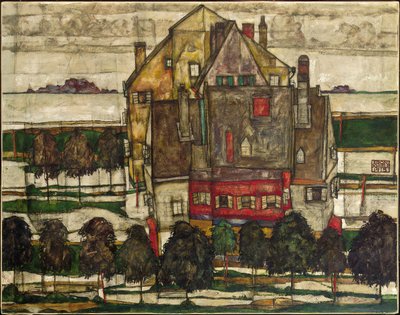 Enkelthuse (Huse med Bjerge); Individuelle huse (huse med bjerge) af Egon Schiele
