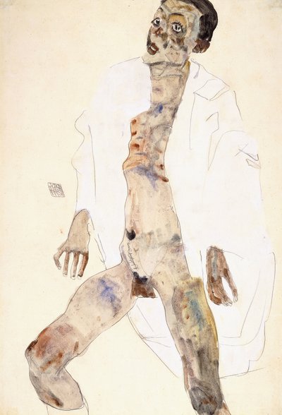 Stående mand af Egon Schiele
