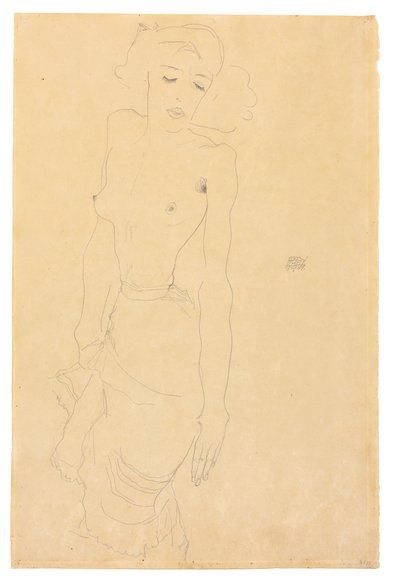 Stående kvinde, 1911 af Egon Schiele