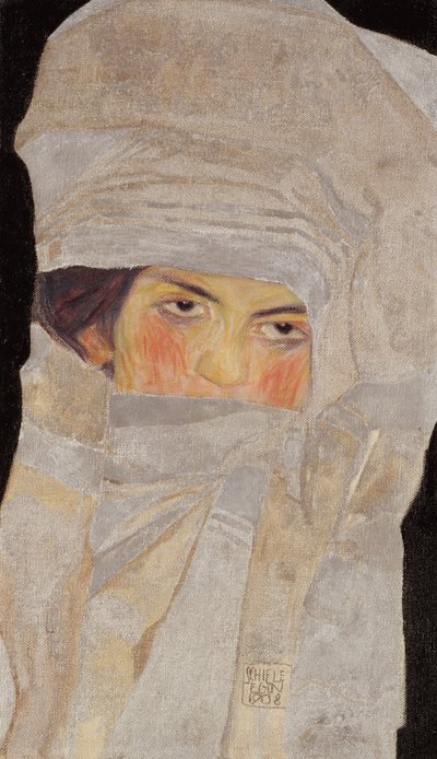Kunstnerens søster, Melanie, 1908 af Egon Schiele