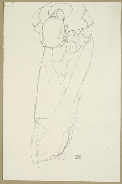 Munken, 1914 af Egon Schiele